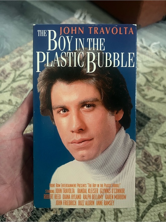 Front Row Other - The Boy in the Plastic Bubble VHS - John Travolta - Blue Cover